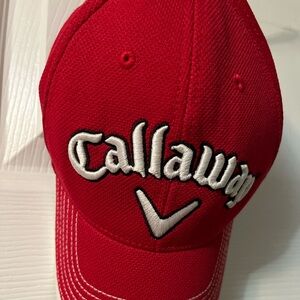 Callaway golf hat.  Red. Tour hat.    GUC